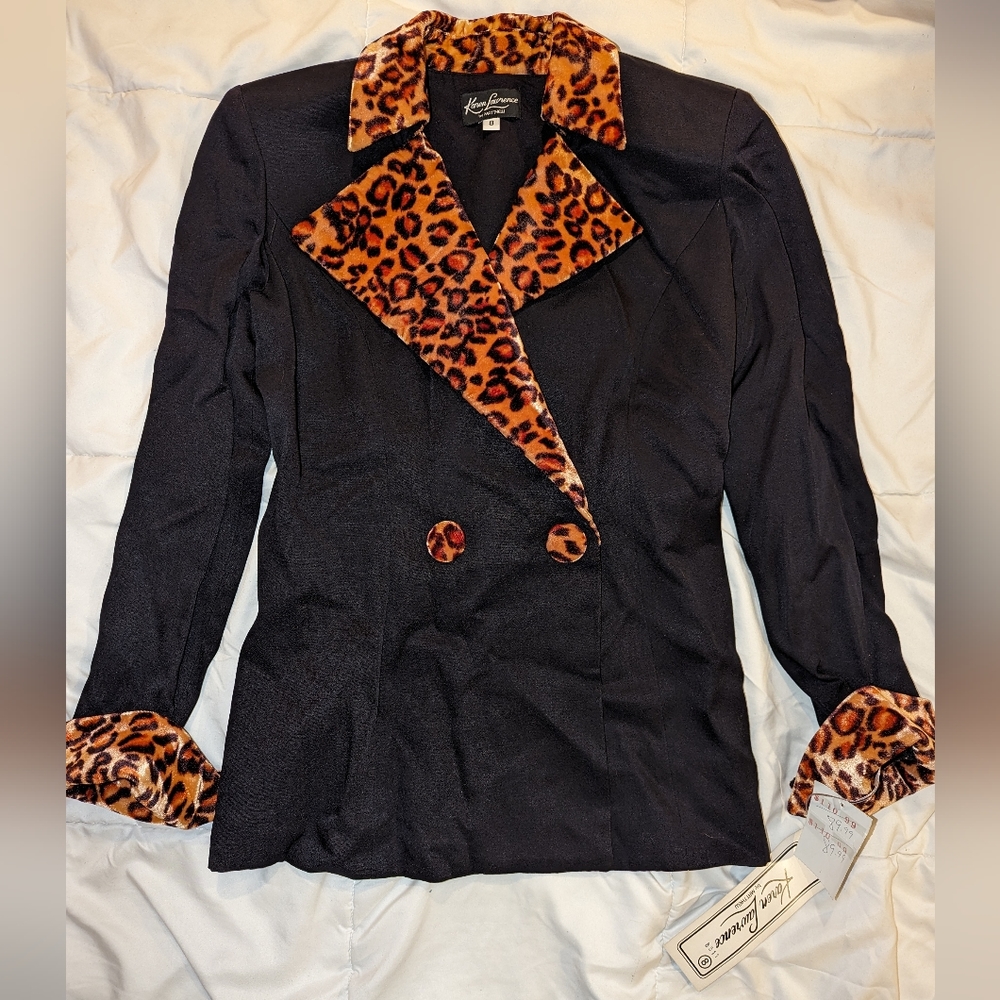 Deadstock Karen Lawrence by Matthew 90's Leopard Blazer size 8